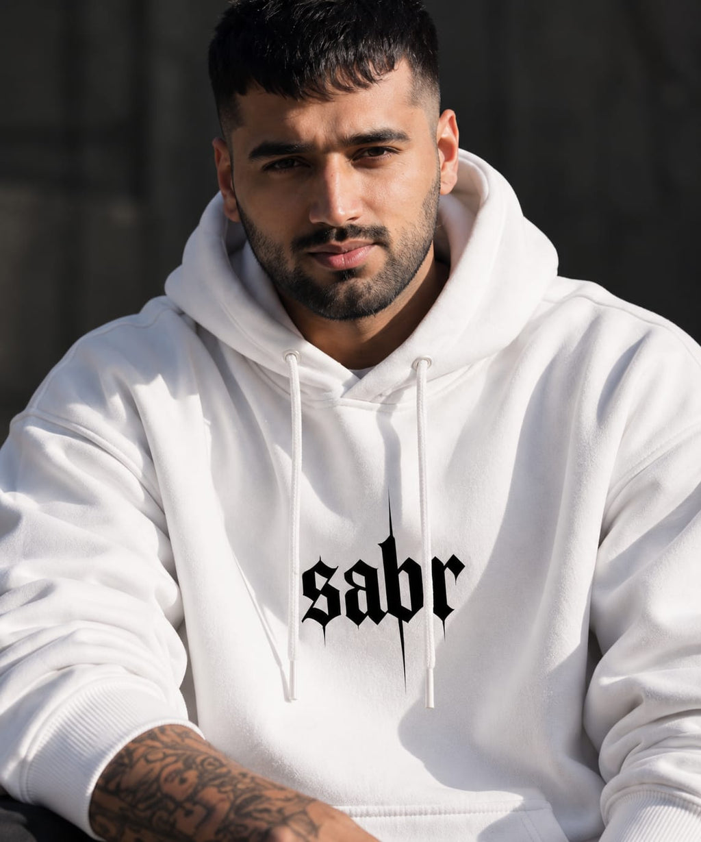 SABR Oversized Hoodie – White | WEAR BY YOUU