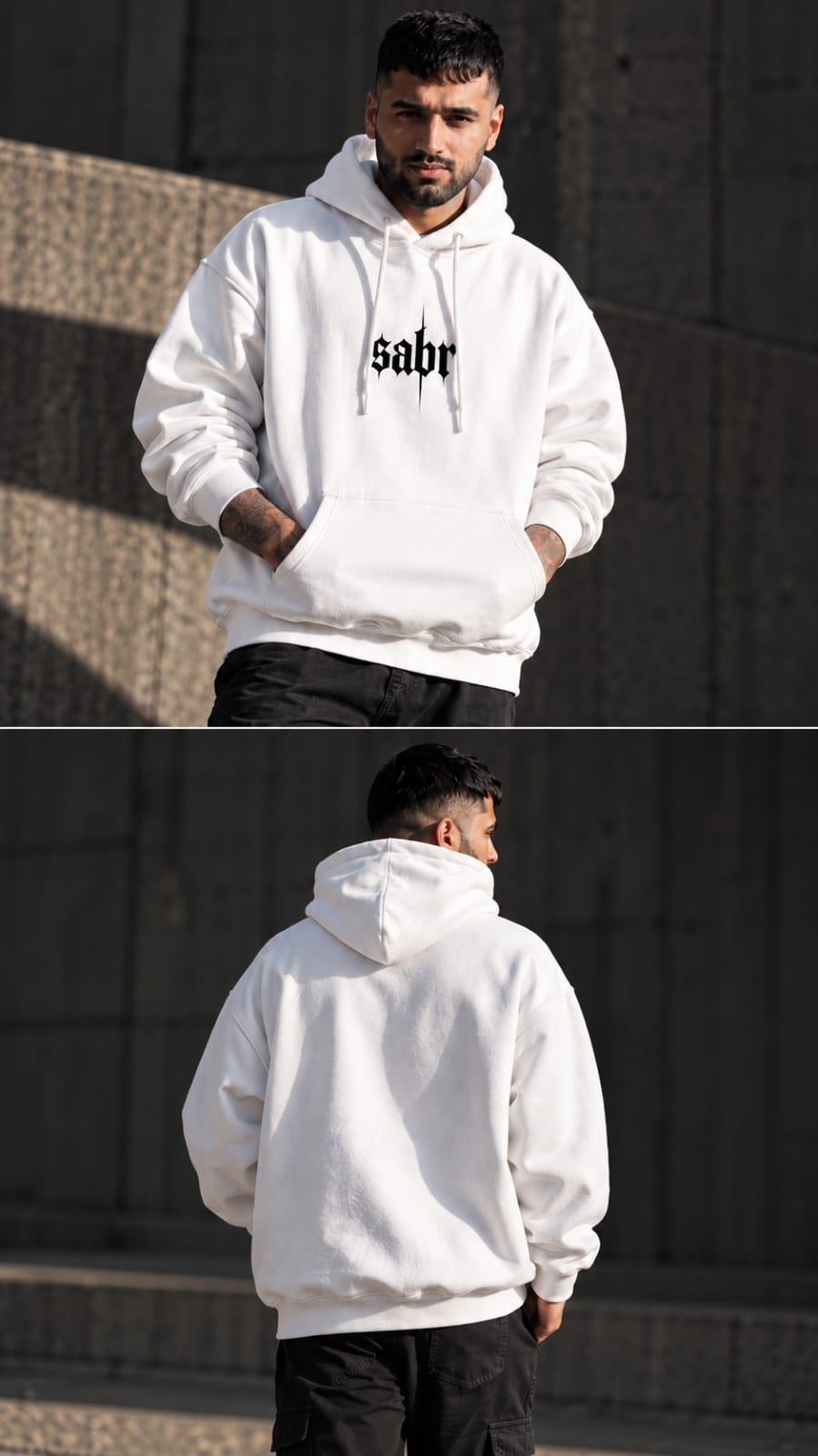 SABR Oversized Hoodie – White | WEAR BY YOUU